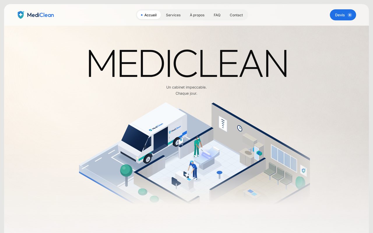 MediClean website