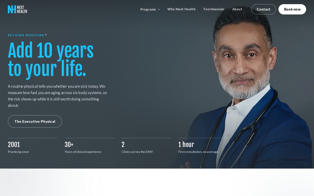 Next Health website